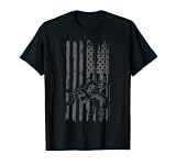 Drapeau patriotique américain High School College Lutte T-Shirt