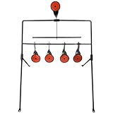 Guyuyii Auto Reset BB Gun Target – Durable Steel Target for .177 .20 Caliber with 25 Self-Adhesive Stickers – Perfect for Backyard, Indoor and Outdoor Shooting Range Practice