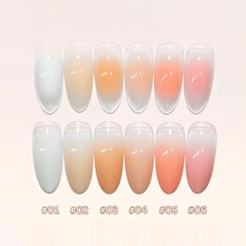 Paleta de uñas con gel golpecitos de alta pigmentación para difuminados perfectos de manicura 6