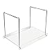 Azar Displays 300359 Acrylic Desktop File Hanging Organizer with Metal Bar