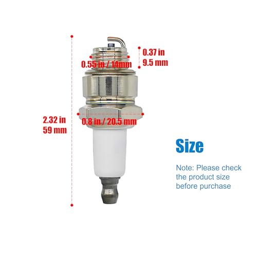 Eamonhigh 10Pcs RJ19LM Spark Plug Replacement for Champion J19LM, Sparkplug Replacement for BS 796112 802592 5095K 796112S, for Lawn Mower Engine 492167 591040 591868 799876 802592S by Eamonhigh - Image 4