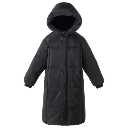 Boys Girls Long Puffer Jacket Coat with Hooded Waterproof Size 5