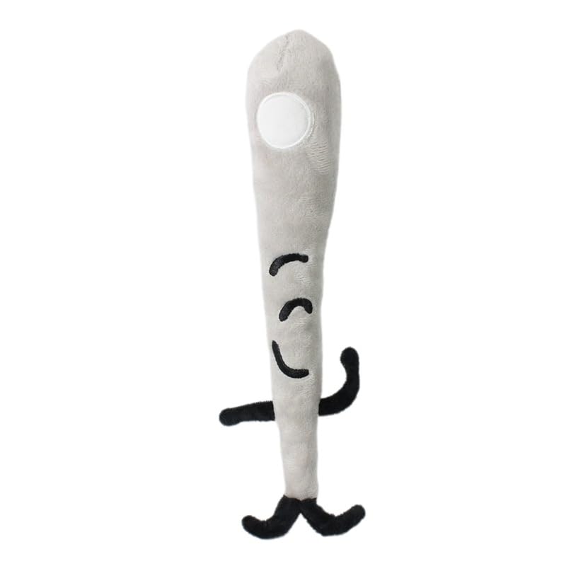 BFDI Plushies Toy, Battle for Dream Island Plush Stuffed Doll David/Ice Cube/Needle/Pencil/Snow Ball/Spongy/Steamy Stuffed Toys for Fans (Needle 28cm)