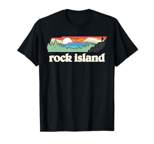 Rock Island Park Tennessee Al aire libre Retro Naturaleza Camiseta
