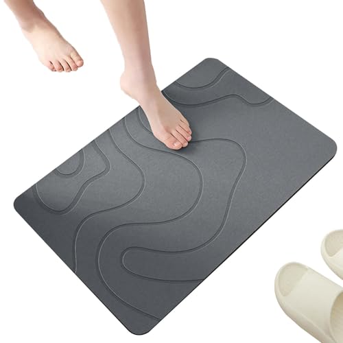 Genérico SwiftDry Diatomita Alfombra de Baño Secado Rápido Absorbente Lavable Higiénica Entrada