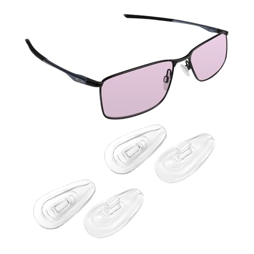 Biyxpiv Replacement Nose Pads Nosepiece for Oakley Socket 5.0 OX3217 Socket 5.5 OX3218 Eyeglasses 140mm, Easy Installation - 2 Pairs Nose Pad