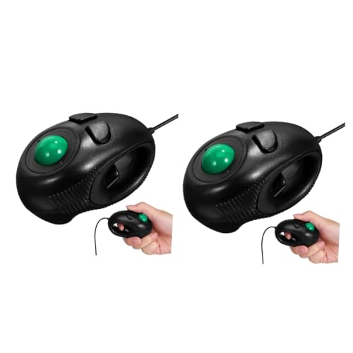 Ratón de trackball con cable ergonómico Mobestech 4D de alta precisión mini para PC Windows 7