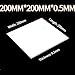 YbZHpy PTFE Liner, Polytetrafluoroethylene Sheet, Teflon Sheet, PTFE Sheet, 200×200 Mm, Thickness 0.5-12 Mm,Suitable for Industrial and DIY Projects.,0.5mm 2Pcs