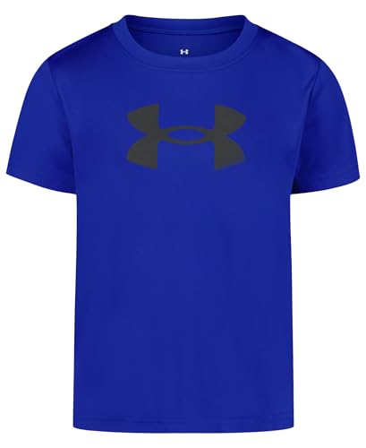 Image of Under Armour Boys Short Sleeve Logo Graphic T-Shirt, Lightweight & Breathable, Relaxed Fit