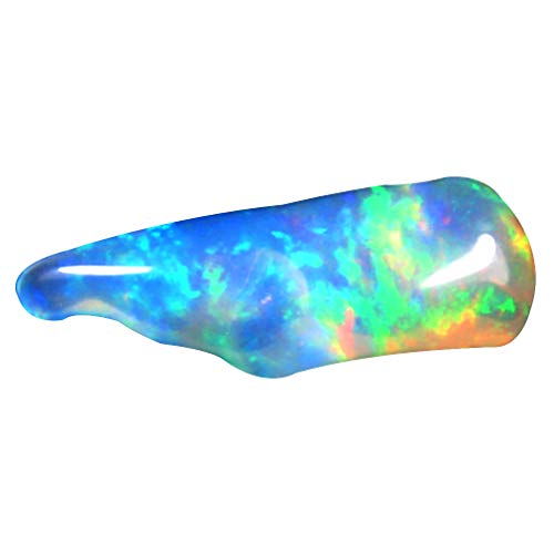 Opale arc-en-ciel éthiopienne naturelle 6.40 ct pour création de bijou unique