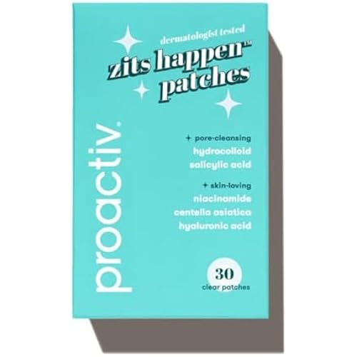 Proactiv Zits Happen® Hydrocolloid Acne Patches- Pimple Patches for Face and Back Acne with Pore Cleansing Salicylic Acid- 30 Count