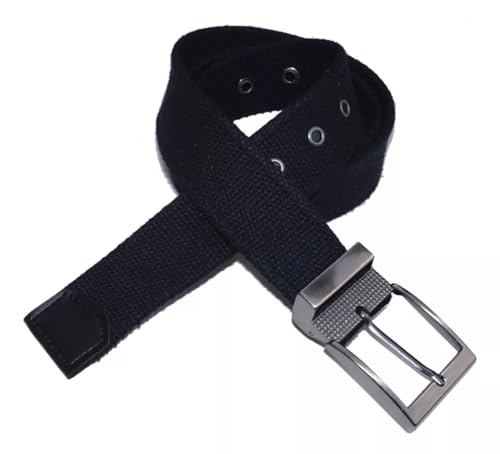 Kit 3 Cintos em Lona Premium Masculino C/Regulagem Fivela Grande (1.10)