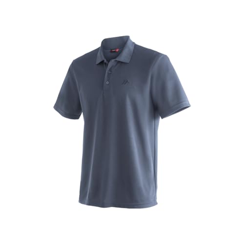 Maier Sports Ulrich, Herren Poloshirteichtes Piqué-Funktionspoloshirt für Wandern und Freizeit, dryprotec Technologie, Atmungsaktiv, NFC-Chip für einfaches Recycling