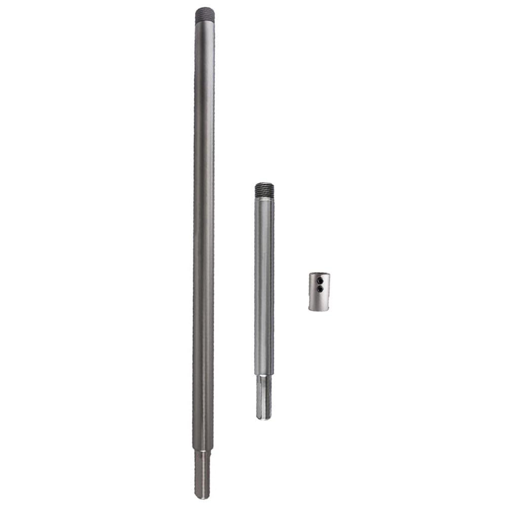 Asta di prolunga per punte da 150 mm 300 mm per sega a tazza con manico triangolare da 9 a 9,4 mm, adattatore a doppia vite in metallo per lavorazione del legno, argento