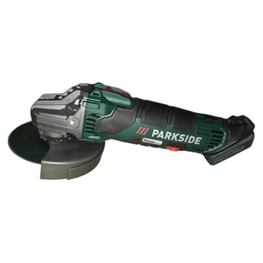 Parkside 20V Akku-Winkelschleifer PWSA 20-Li C3 - blanke Einheit - zum präzisen Schleifen und Schneiden aller Materialien