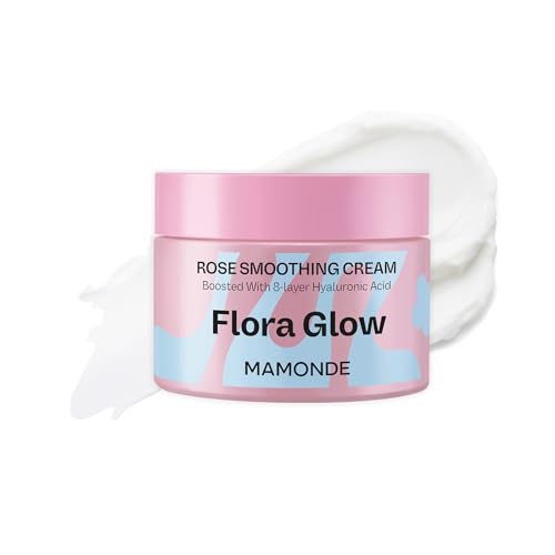 Mamonde 公式 マモンド フローラ グロウ ローズ スムージング クリーム 50ml 保湿クリーム ヴィーガン ヒアルロン酸 保湿 スキンケア 乾燥肌 敏感肌 韓国コスメの商品画像（Amazon）