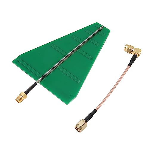 UWB Ultra Wide Band Antenna, 1.35GHz-9.5GHz Log Periodic Antenna,15W 5?6dB Transmitting Antenna with Adapter Cable for Router, and WLAN Antenna Conversion