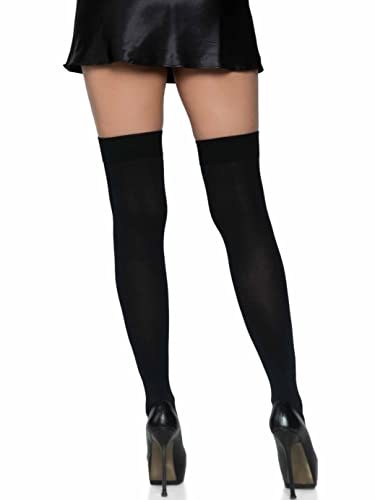 Leg Avenue Women's Satin Bow Accent Thigh Highs - Image 3
