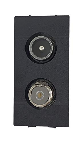 P-DMX1/LIV.INT. - Toma TV conmutada directa Living International, toma antena TV compatible Living, toma Coax Bticino Living, 1 m, toma TV directa BTicino Cover