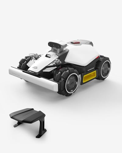 MAMMOTION LUBA Mini 2 AWD 1000 Robot Lawn Mower with Standard Garage for 1000 m², Tri-Camera AI Vision and NetRTK Positioning, Auto Mapping, DropMow, 80% Slope