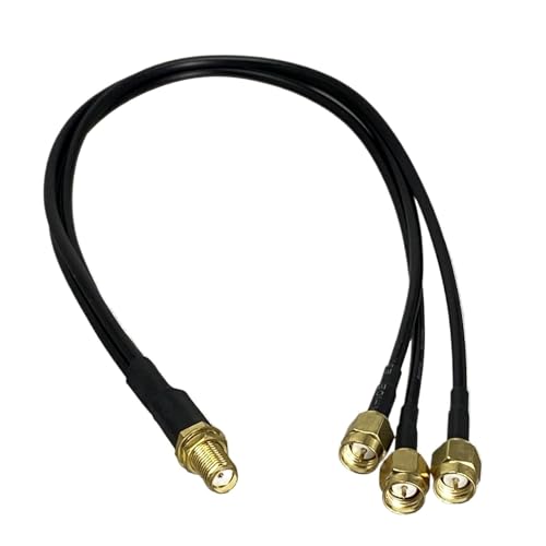 Répartiteur coaxial 3 voies SMA mâle vers femelle SMA RG174 de 2 mètres