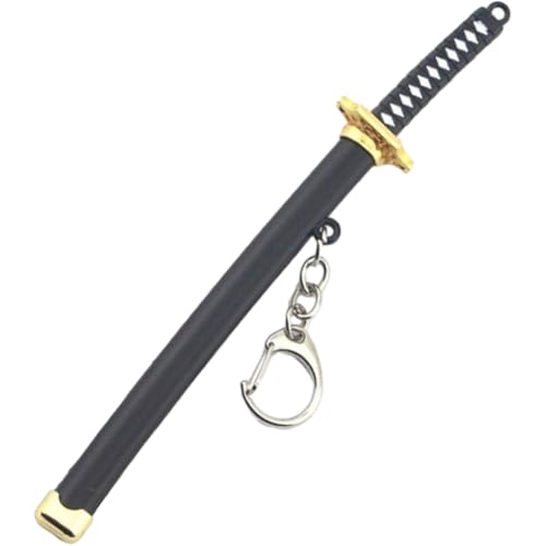 HiyyFloy Mini Llavero De Juguete Katana, Espada Modelo con Extraíble, Mejor Regalo para Los Amantes del Anime, Serie De Juegos Samurai
