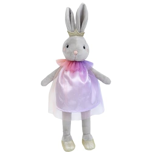 MON AMI Skyla The Bunny Stuffed Doll | 12-Inch Soft & Cuddly Plush Animal Doll | Elegant Bunny Plush for All Ages | Perfect for Easter, Nursery Décor & Gifting