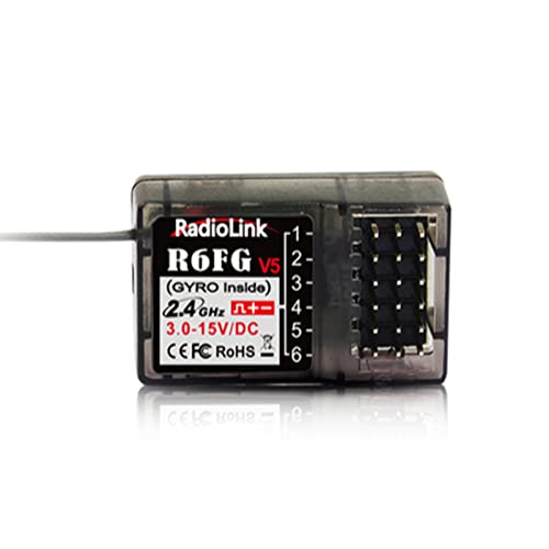 Xtahdge R6FG V5 2.4 �O���� 6CH FHSS ��M�@�W���C������ RC6GS V2/RC4GS V2/T8S/T8FB �����[�g�R���g���[�����M�@