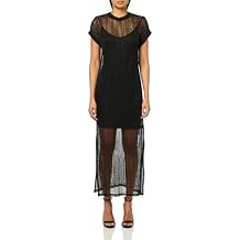 Allsaints Women's Giana Metallic Open Stitch Midi Dress