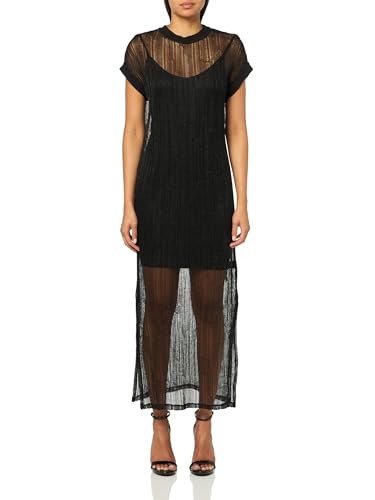 Women's Giana Metallic Open Stitch Midi Dress