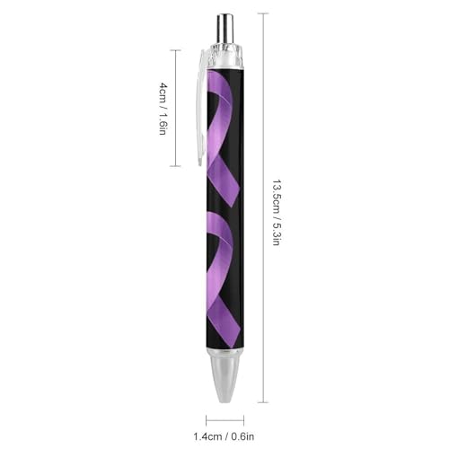 Stylos à bille violets pour fournitures de bureau et prise de note douce