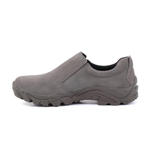 Image of Men's Leather Slip-on Shoes, Lightweight Comfortable Versatile Stylish Loafers with Steel Shank