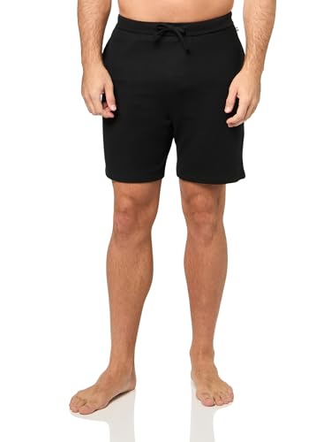 Image of BOSS Men's Waffle Contrast Logo Lounge Shorts
