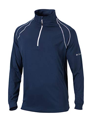 Columbia Golf Men s Omni-Heat Range Session 1 4 Zip Pullover (Large, Navy)