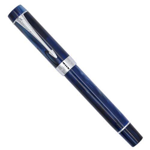 Ranvi Jinhao 100 �N���V�b�N �_�[�N�u���[ �J���[ �V���o�[ �N���b�v ���N�M F �y���� �R���o�[�^�[�ƃy���{�b�N�X�t��