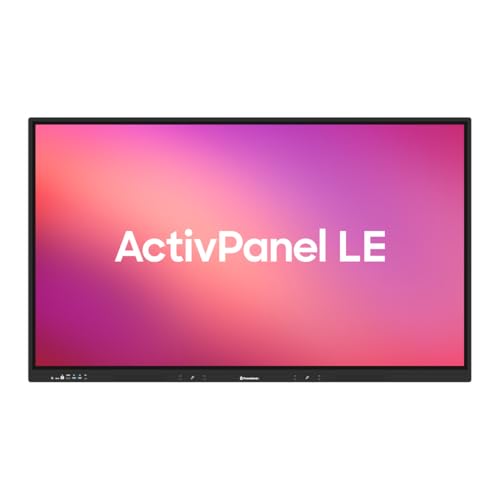 Promethean ActivPanel LE 75” High Specification Digital Whiteboard, 4K UHD, Interactive Display, Android OS, EDLA Certified, 3 Year Onsite Support