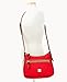 Dooney & Bourke Women's Handbags, Piper Pebble Grain Leather Crossbody Bags for Women - Red