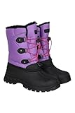 Mountain Warehouse Whistler Kids Snow Boots - Snowproof, Warm, Breathable Childrens Winter Boots, Durable & High Traction Soles - Ideal For Walking & Daily Use Dark Purple Junior Shoe Size 4