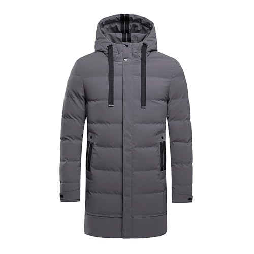 Manteau long matelassé homme veste haut de gamme unie
