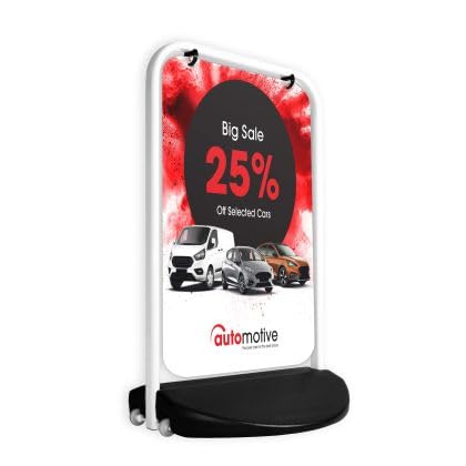 Swinger XL Sign (Panel Option) (White) (Hardware only)