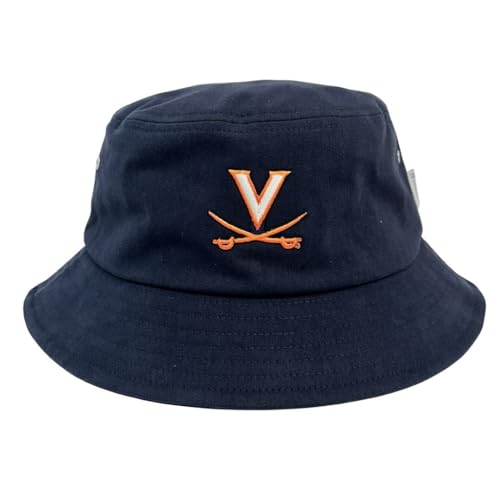 LogoFit Men's NCAA Bucket Hat - Officially Licensed College UPF Outdoor Hat with Adjustable Headband (Virginia)