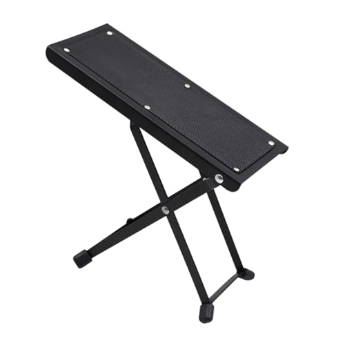 BESTonZON Guitar Foot Stool Classical Guitar Accessories Adult Foot Rest Foldable Music Stool Sturdy and Space-Saving