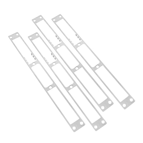 PLAFOPE Door Kick Plate Stainless Steel Lock Plate Security Strike Plate Door Reinforcement Easy Installation Long-Lasting Use