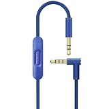 Toxaoii Replacement Audio Cable Cord Wire with in-line Microphone and Control Compatible with Beats Solo 2/Solo 3/Studio 3/Pro/Detox/Wireless/Mixr/Executive/Pill Headphones (Blue)