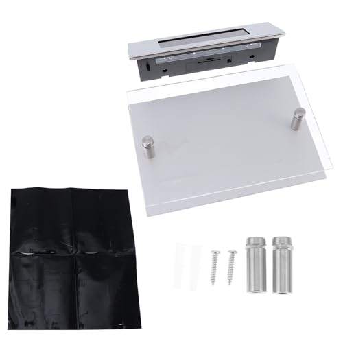 MUCKLILY Lampada da Parete Solare in Acciaio Inox con Numero Civico LED a Rilevamento Luminosa Luce Solare per Esterni Resistente al Maltempo Illuminazione Ecologica con Rilevatore di