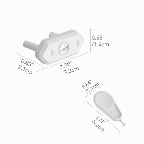 Miniatura 7 de Safelon 22 4 Piezas Protector Enchufes Italiano Y Europeo Estilo Socket Covers, Bebé Eléctrico De Seguridad Plug Covers, Outlet Covers For Childproof 22 4 Piezas, Blanco