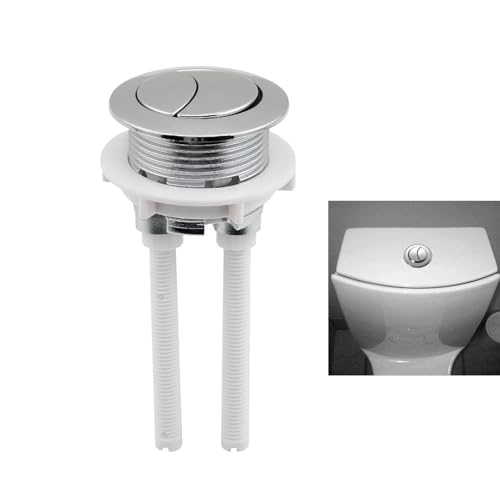 38mm Toilet Tank Push Button Toilet Button Dual Push Flushing Toilet Button Toilet Button Valve Replacement Kit with Thread Diameter,for Glacier Bay Aquasource TOTO, American Standard（1.5 inch）