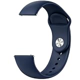Aurrain 20mm Cinturino in Silicone per Samsung Galaxy Watch Active 2 40mm/44mm/Galaxy Watch 4/5/6/7／3 41mm, Cinturino Sostitutivo Sportivo Morbido Unisex.