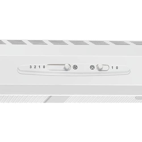 Bomann-DU-6233-Campana-extractora-60cm-recirculacion-de-Aire-o-por-conducto-3-Niveles-Potencia-filtros-extraibles-de-Aluminio-Lavables-Blanca