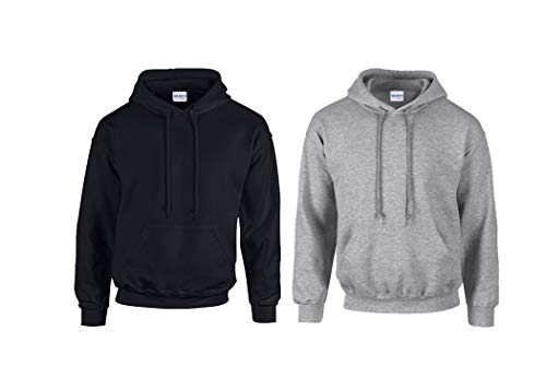 Sweat à capuche Gildan Heavy Blend XX-Large ample pour éviter le froid hivernal